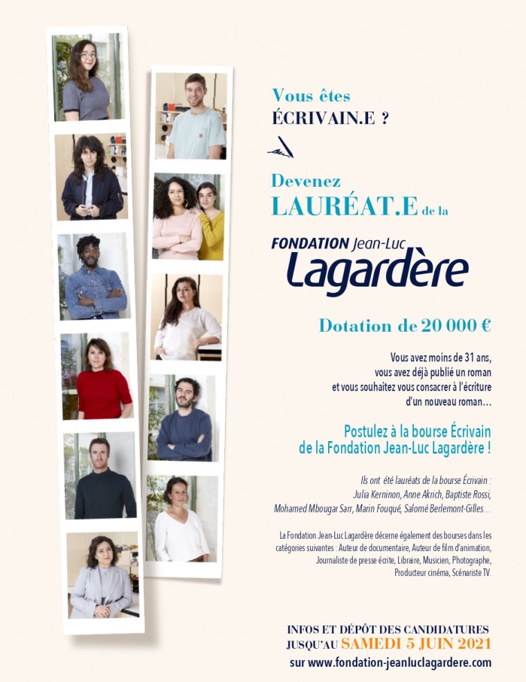 Bourse écrivain JL Lagardère