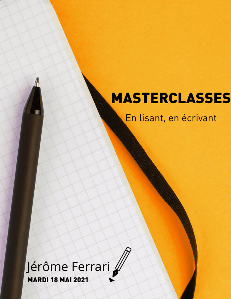 Masterclasse Jérôme Ferrari