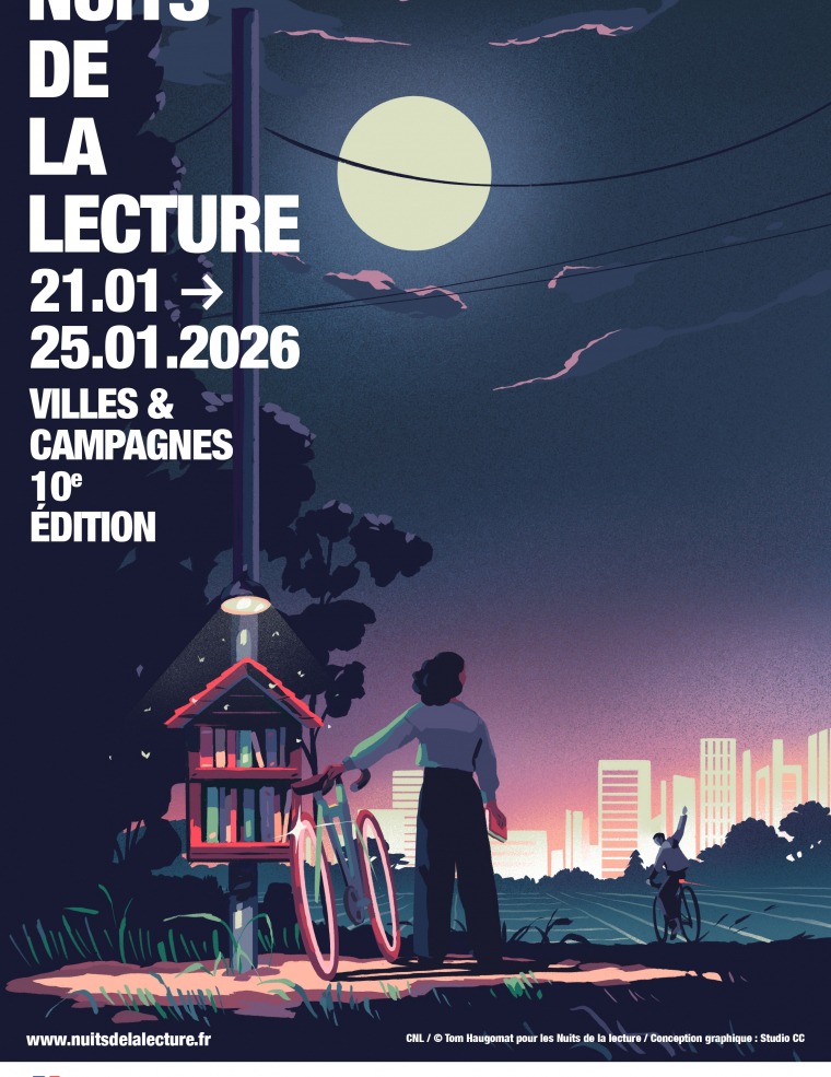 Affiche des Nuits de la lecture 2026