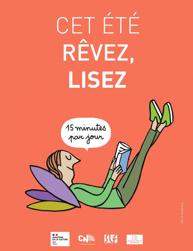 Affiche "Cet été, rêvez, lisez"