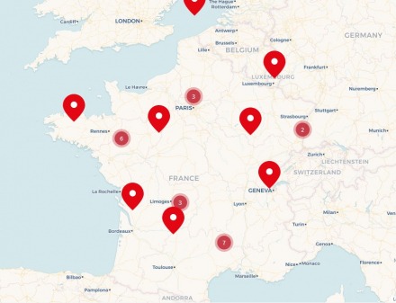 Carte des librairies jeunesse