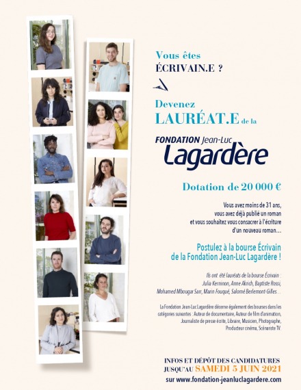 Bourse écrivain JL Lagardère