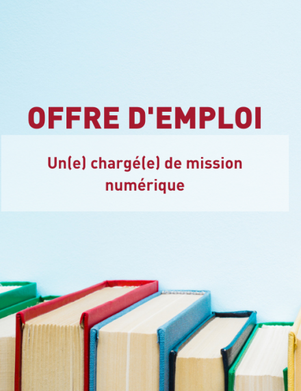 offre d'emploi chargé-e de mission numérique