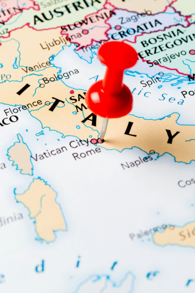 Carte d'Italie