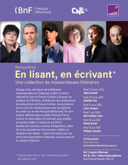 Page présentation En lisant, en écrivant - Masterclasses BNF