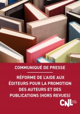 Réforme de l’aide aux éditeurs pour la promotion des auteurs et des publications (hors revues)