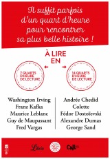 Affiche Quart d'heure de lecture Librio x CNL